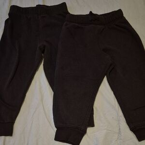 2 Pairs Kids 3T Black Sweatpants